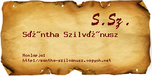 Sántha Szilvánusz névjegykártya